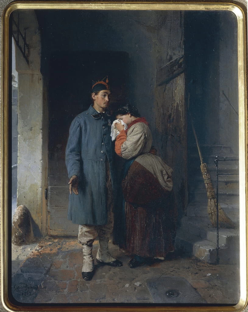 La partenza del coscritto - Galleria d’Arte Moderna Ricci Oddi, Piacenza